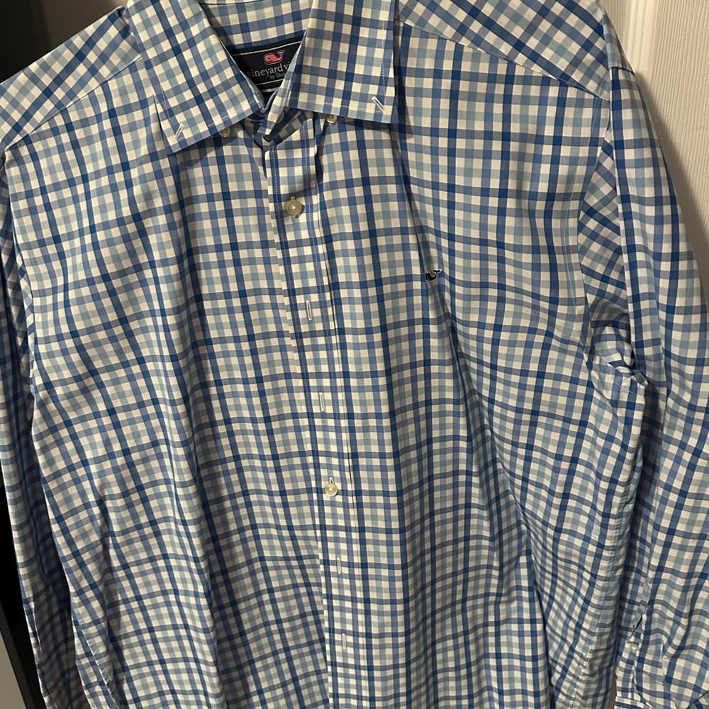 Men's Blue Checkered Shirt
